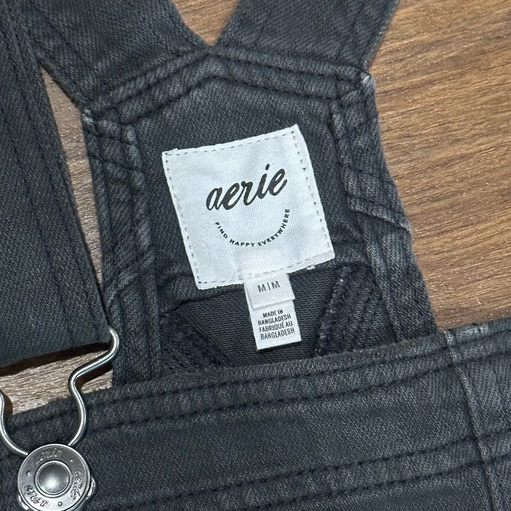 Aerie Women's Black/ Grey Overalls - Picture 9 of 9
